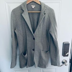 J crew factory gray sweater blazer size medium